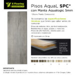 Piso Vinílico Kflooring AquaL  5.7 mm SPC Tránsito Comercial Tipo Shopping Click 2.257 m² - Imagen 2