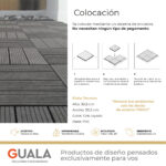 Baldosa Deck Frigg WPC 20 mm 30.5 x 30.5 cm Encastrable 0.09 m² - Imagen 6