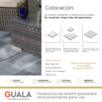 Baldosa Deck Frigg WPC 20 mm 30.5 x 30.5 cm Encastrable 0.09 m² - Imagen 6