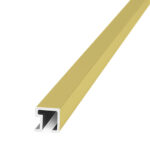 Listello Cuadrado Atrim 9 mm Aluminio Oro Brillante