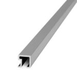 Listello Cuadrado Atrim 9 mm Aluminio Cromo Mate