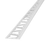 Varilla en L para Pared Atrim 10 mm Aluminio Cromo Brillante