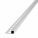 Guardacanto Quadra Stone Collection Atrim 10x10 mm Aluminio Tiza Mate