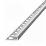 Guardacanto Bullnose Atrim 12 mm Aluminio Cromo Brillante