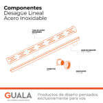 Desagüe Lineal Atrim Aqua Inca 70 cm Acero Inoxidable Mate - Imagen 5