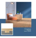 Zócalo de Pino Kflooring Moldurado 69 mm Natural - Imagen 5