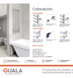 Toallero Eléctrico Atrim Coco 26x95 cm Acero Inoxidable - Imagen 3