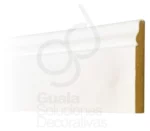 Zócalo Moldurado Atenneas 8.7 cm MDF Prepintado Blanco - Imagen 2