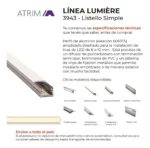 Listello LED Simple Lumière Atrim 16 mm Aluminio Anodizado - Imagen 3
