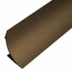 Zócalo Sanitario Curvo 50x50mm Aluminio Anodizado Bronce