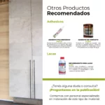 Piedra Flexible Natural 61x122 cm Blanco Luna Piedrafina Pack x10 - Imagen 3