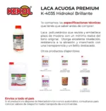 Laca de Base Acuosa Hidrokol Kekol Botella 1 l Brillante - Imagen 2