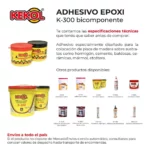 Adhesivo Epoxi Bicomponente Kekol Balde 10 kg - Imagen 2