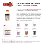 Laca de Base Acuosa Hidrokol Kekol Bidón 4 l Satinado - Imagen 2