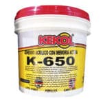 Adhesivo K650 con Memoria para Piso Técnico Adhekol Kekol Balde 4 kg