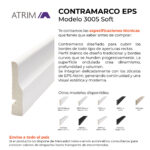 Contramarco Atrim Soft 70 mm EPS PVC Blanco Mate - Imagen 2