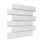 Frigg 30X30 cm PVC Ladrillo Blanco Mate - Imagen 2