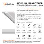 Moldura Contemporánea 15x65 mm EPS Blanco Tira 2 m - Imagen 4
