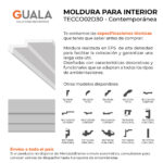Moldura Contemporánea 50x145 mm EPS Blanco Tira 2 m - Imagen 4