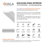 Moldura Contemporánea 15x75 mm EPS Blanco Tira 2 m - Imagen 4