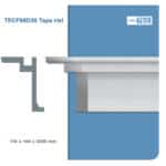 Moldura Funcional LED Tapa Riel 140x110 mm EPS Blanco Tira 2 m - Imagen 8