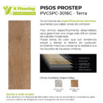 Piso Vinílico Kflooring ProStep 5.3 mm con manta SPC Tránsito Comercial Click - Imagen 5
