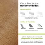 Piso Vinílico Kflooring ProStep 5.3 mm con manta SPC Tránsito Comercial Click - Imagen 7