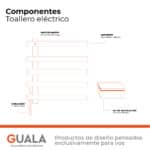 Toallero Eléctrico Atrim Jet 53 x 48 cm Acero Inoxidable Negro Mate - Imagen 6