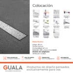 Desagüe Lineal Atrim Río Clasico 45 cm ABS y Acero Inoxidable Sin Acople - Imagen 7