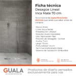 Desagüe Lineal Atrim Aqua Inca 70 cm Acero Inoxidable Mate - Imagen 6