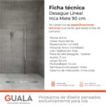 Desagüe Lineal Atrim Aqua Inca 90 cm Acero Inoxidable Mate - Imagen 6