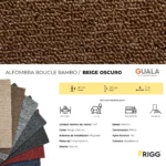Alfombra Bouclé Frigg Floring Rambo 4 mm Beige Oscuro 1m² - Imagen 2