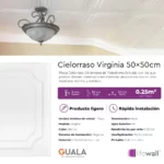 Placa Cielorraso Telgopor Virginia 50x50 cm Blanco - Imagen 5