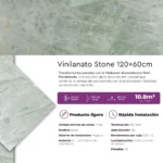 Caja Vinilanato Decorativo Autoadhesivo 60x120 Mármol Stone 10.8 m² - Imagen 5