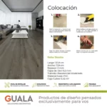 Piso Vinílico Kflooring Yogui Dry Back 2 mm LVT Tránsito Residencial Pegable 5.42m² - Imagen 4
