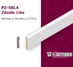 Zócalo Contramarco Curvo Atenneas 5.6 cm MDF Prepintado Blanco 15 mm x 2.75m