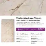 Revestimiento Pared Lifewall Vinilanato Luxe Venon PVC UV Simil Mármol 122x260cm - Imagen 5