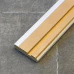 Zócalo Recto Foliado Blanco Frigg 7cm MDF Madera Piso Pared 2.75m - Imagen 3