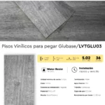Piso Vinílico Pegable Glubase Listón Vintre 2 mm LVT Tránsito Comercial Frigg 5.02m² - Imagen 7