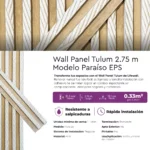 Revestimiento Wall Panel Tulum Paraíso EPS Mate 2.75 m - Imagen 4