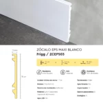 Zócalo Frigg Maxi EPS Antihumedad Blanco 15 cm - Imagen 3