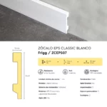 Zócalo Frigg Classic EPS Antihumedad Blanco 8 cm - Imagen 3