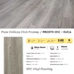 Piso Vinílico Click Frigg Prostep Euca 5.5 mm SPC Virgen Tránsito Comercial Alto 2.02m² - Imagen 5