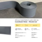 Zócalo Sanitario Plano Gris CleanBase Frigg 6.5 cm 5m - Imagen 5