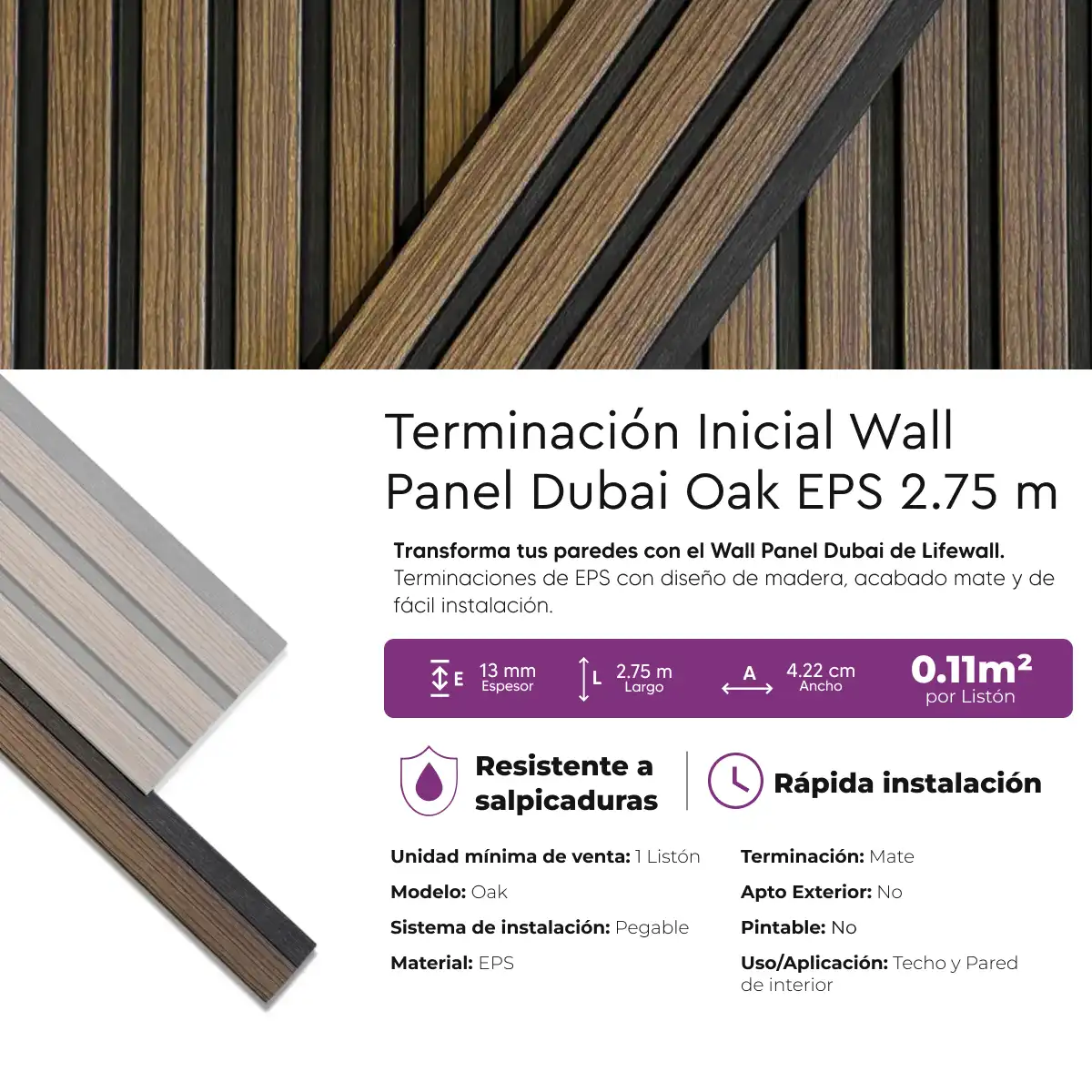 Oak Ficha Técnica - Terminación Inicial