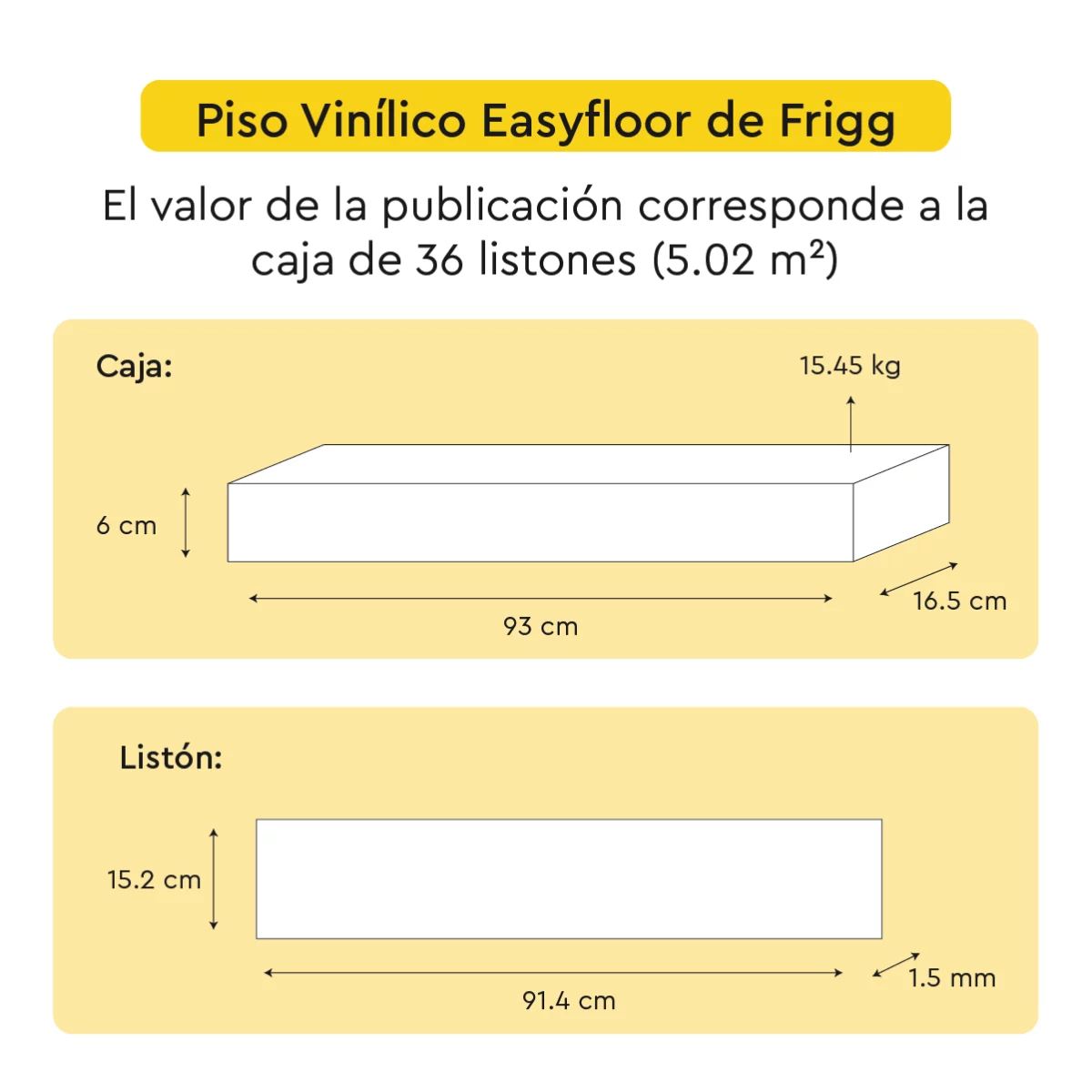 Piso Vinílico Autoadhesivo Easyfloor Baru 1.5 mm LVT Tránsito Residencial Frigg 5.02m² - Imagen 6