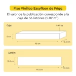 Piso Vinílico Autoadhesivo Easyfloor Baru 1.5 mm LVT Tránsito Residencial Frigg 5.02m² - Imagen 6