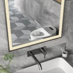 Espejo LED Rectangular Nilo Negro Vertical MirrorOn 60x80 cm Luz Cálida - Imagen 4