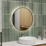 Espejo LED Circular Lux Negro MirrorOn 60x60 cm Luz Cálida - Imagen 3