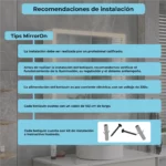 Botiquin para baño con Espejo LED Nova MirrorOn 80x70 cm Luz Cálida - Imagen 9